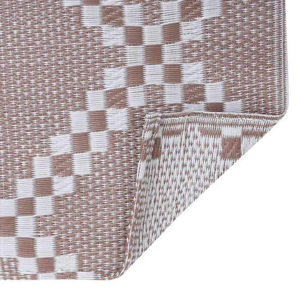vidaXL Χαλί εξωτερικού χώρου ARAKIL καφέ 160x230 cm PP