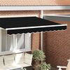 vidaXL Κουρτίνα Σκηνής Μαύρο 2.3 x 0.2 μ Καραβόπανο