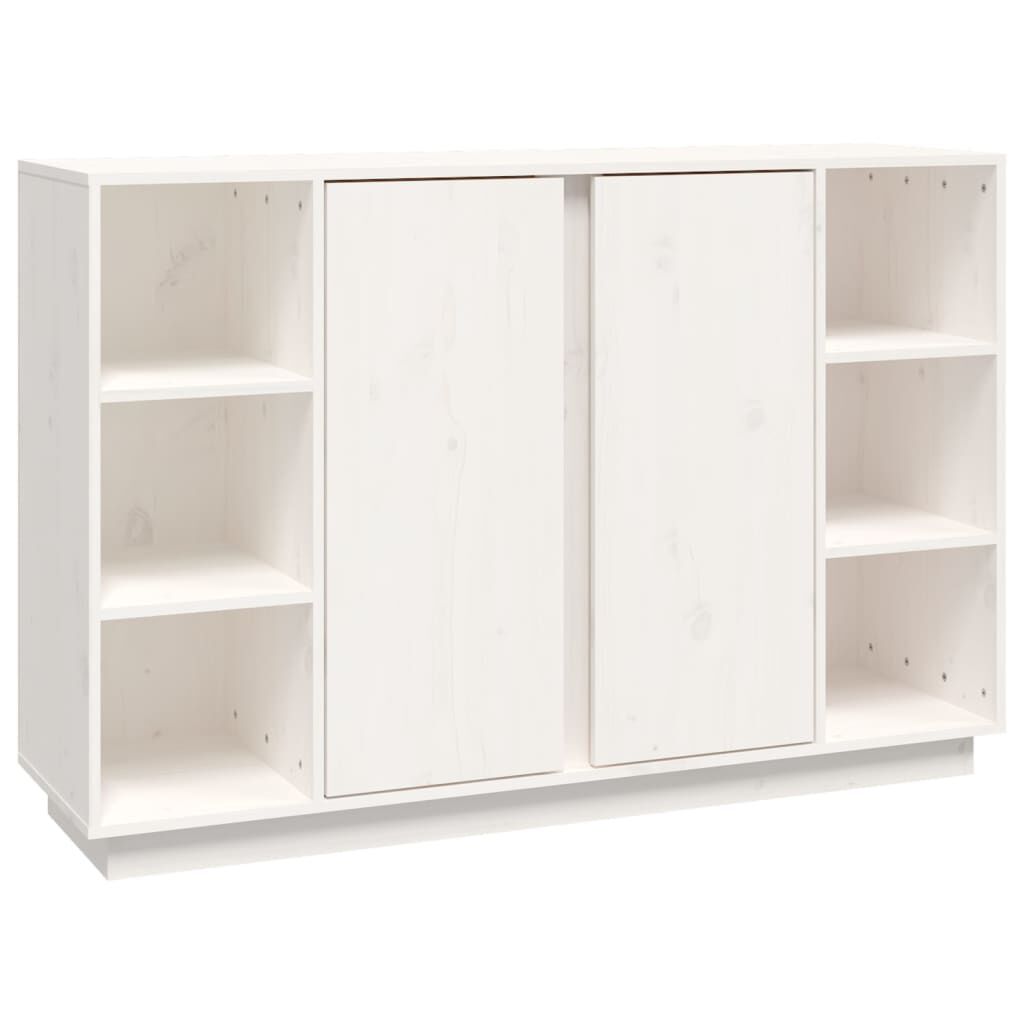 vidaXL Ντουλάπι Λευκό 120 x 35 x 80 εκ. από Μασίφ Ξύλο Πεύκου