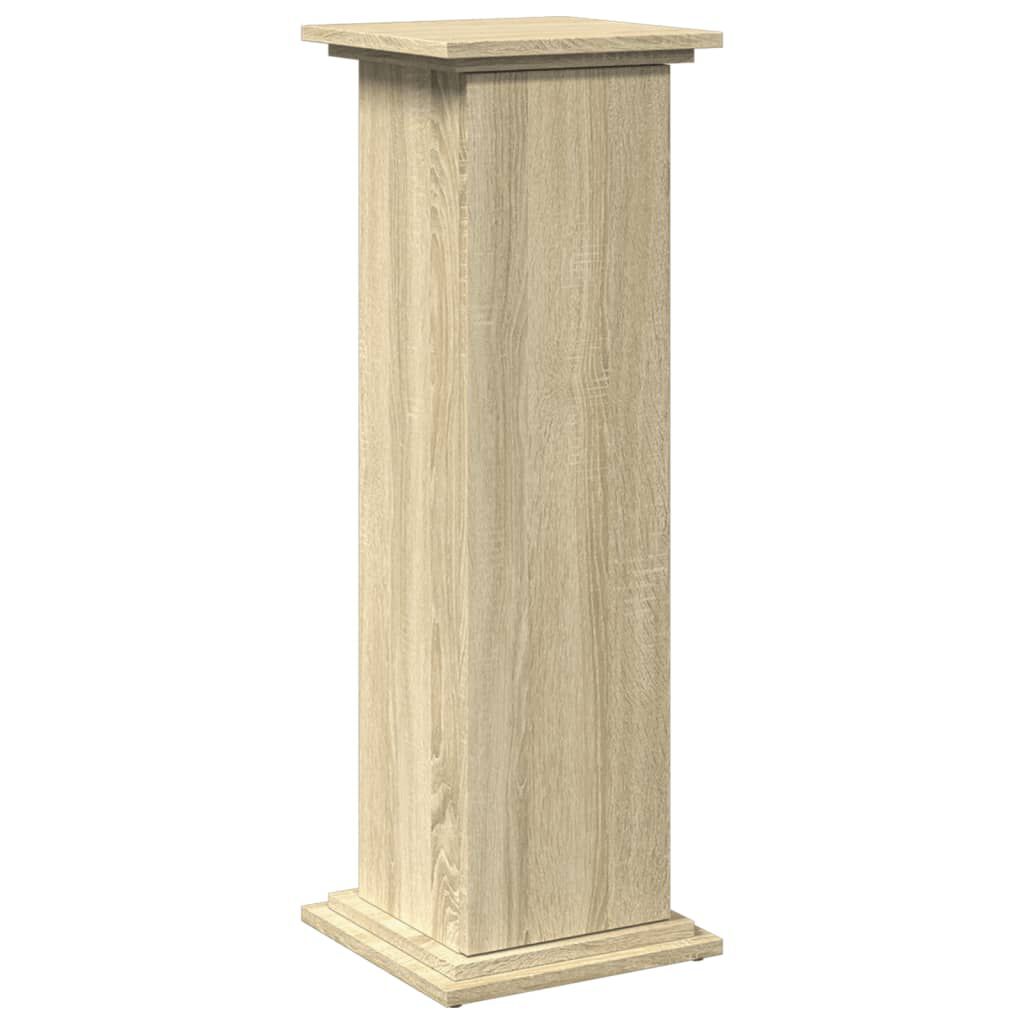 vidaXL Βάση Οθόνης με Αποθ. Sonoma Δρυς 31x30x90 εκ Επεξεργασμένο Ξύλο
