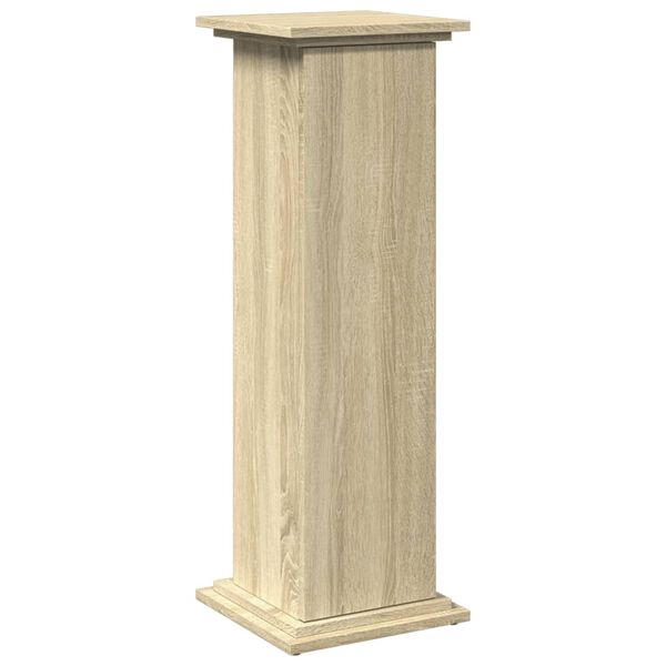 vidaXL Βάση Οθόνης με Αποθ. Sonoma Δρυς 31x30x90 εκ Επεξεργασμένο Ξύλο
