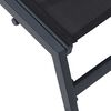 vidaXL Ξαπλώστρα 1-πρόσωπο Μαύρο 197 x 54 x 86 εκ. Ατσάλι και τεξτιλέν