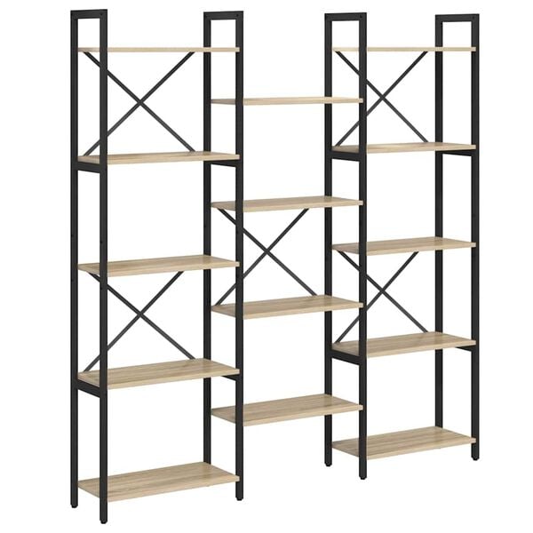 vidaXL &Rho;ά&phi;&iota; &Beta;&iota;&beta;&lambda;ί&omega;&nu; &Delta;&rho;ύ&sigmaf; Sonoma 156 x 25 x 167 &epsilon;&kappa;. &Epsilon;&pi;&epsilon;&xi;&epsilon;&rho;&gamma;&alpha;&sigma;&mu;έ&nu;&omicron; &xi;ύ&lambda;&omicron;