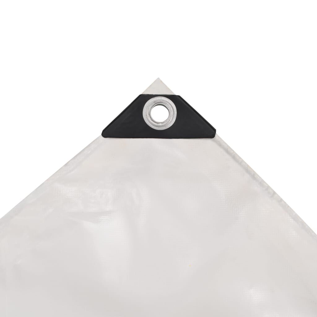 vidaXL Μουσαμάς Λευκός 6 x 8 μ. 650 γρ./μ.²