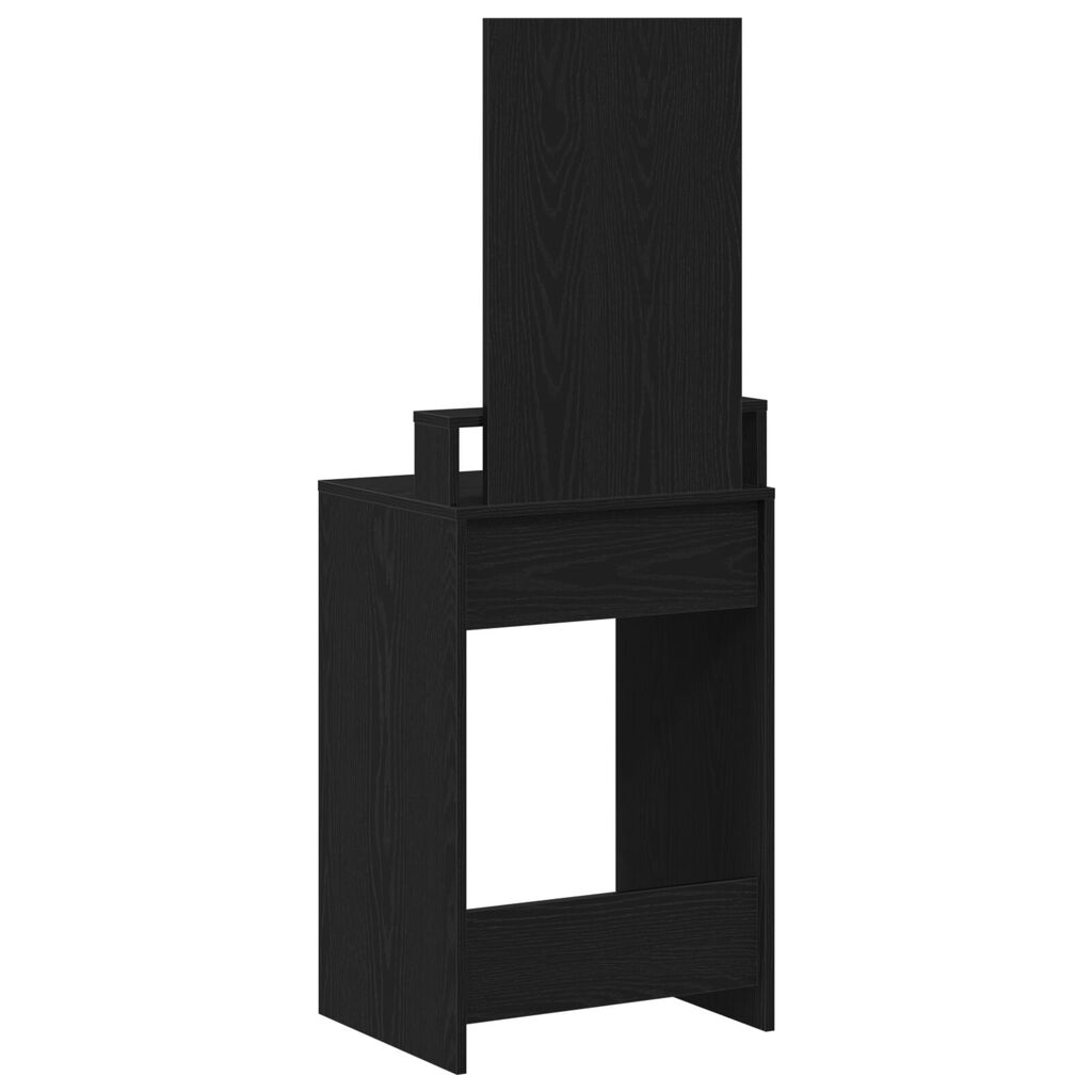 vidaXL Τουαλέτα με Συρτάρια Μαύρη Δρυς 50x41x140 εκ