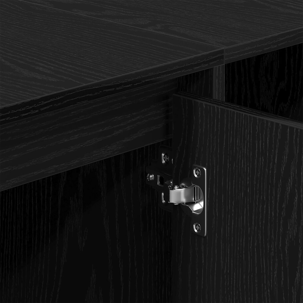 vidaXL Βάση τηλεόρασης - Μαύρη Δρυς - 120x30x40.5 εκ. - Φτιαγμένη από Επεξεργασμένο ξύλο