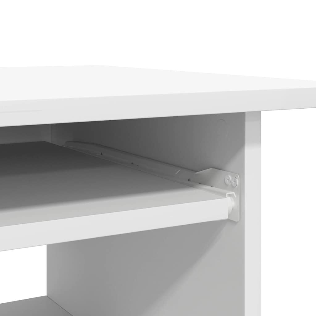 vidaXL Γραφείο Λευκό 80 x 45 x 74 εκ. από Επεξ. Ξύλο