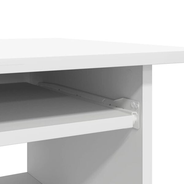 vidaXL Γραφείο Λευκό 80 x 45 x 74 εκ. από Επεξ. Ξύλο