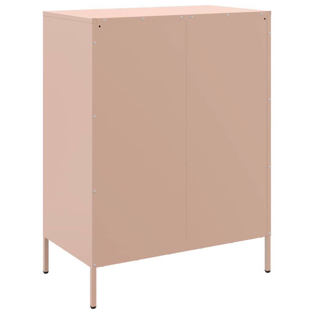vidaXL Ντουλάπι Ροζ 68x39x89 εκ. από Ατσάλι
