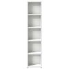 vidaXL Έπιπλα για CD 2 τεμ. Λευκά 21x16x93,5 εκ. από Μοριοσανίδα