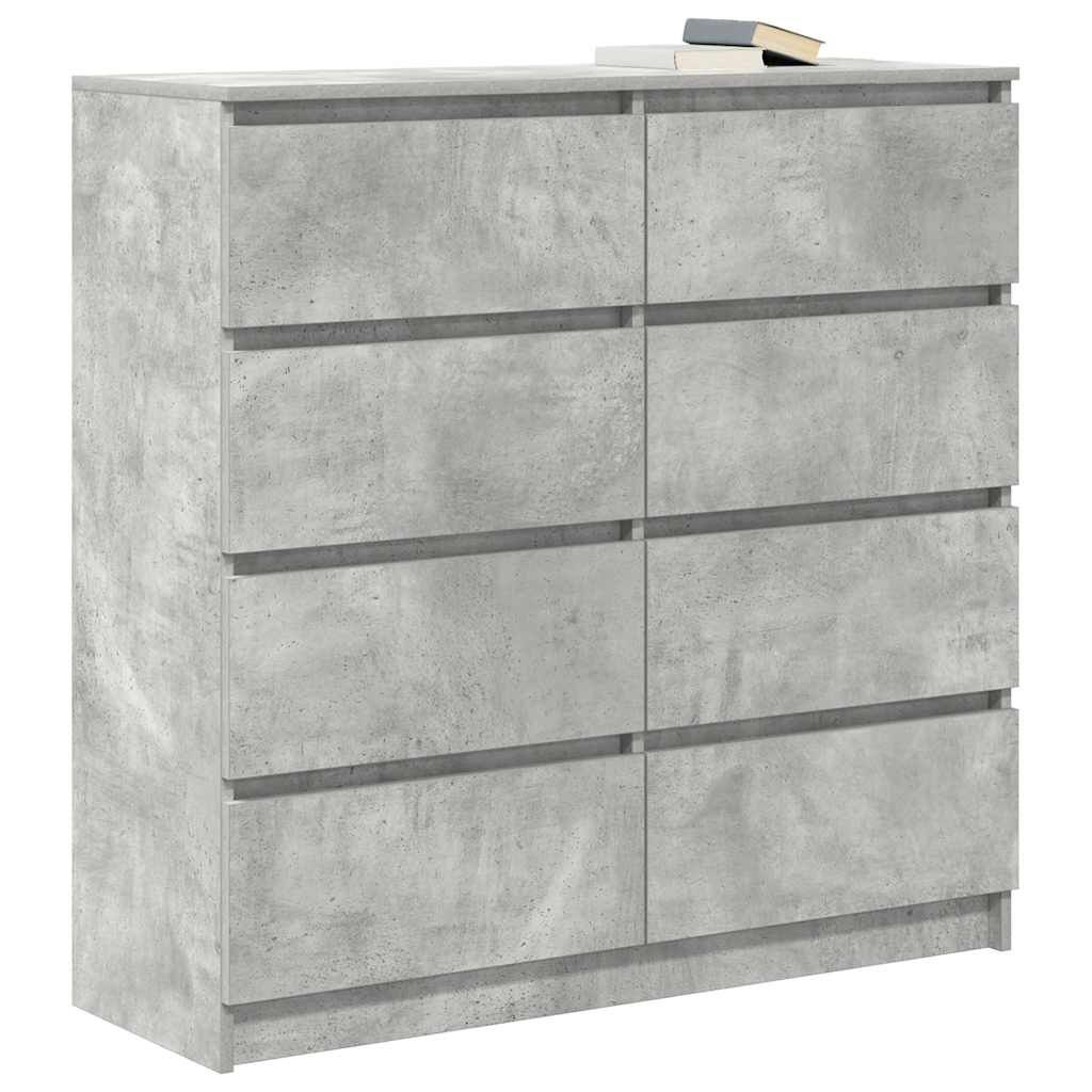 vidaXL Ντουλάπι Γκρι Σκυροδέματος 100x35x99 εκ. Επεξεργασμένο Ξύλο
