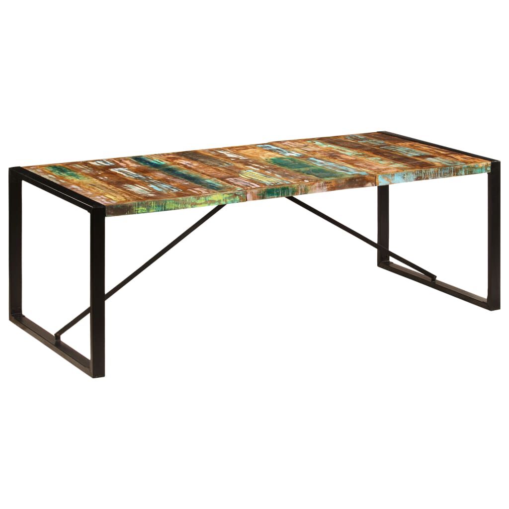 vidaXL Τραπεζαρία 220 x 100 x 75 εκ. από Μασίφ Ανακυκλωμένο Ξύλο