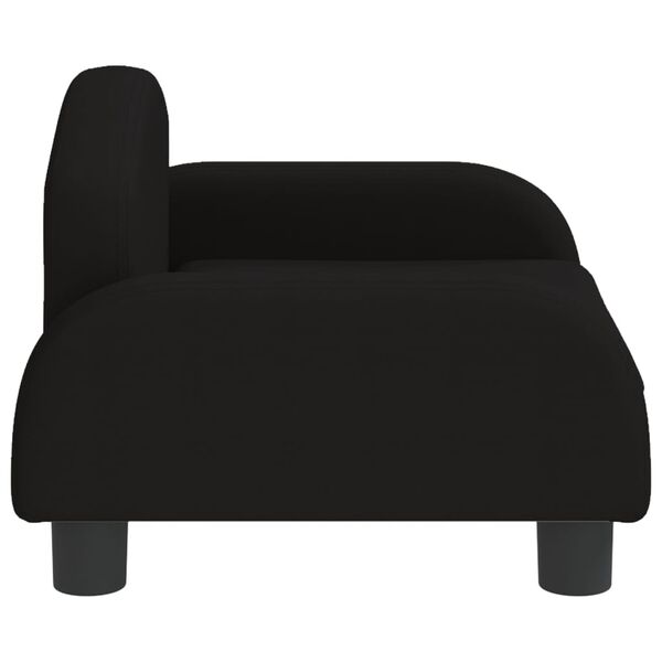 vidaXL Καναπές Παιδικός Μαύρο 50x40x30 εκ. από Ύφασμα