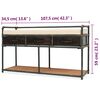 vidaXL Πάγκος Αποθήκευσης 107,5 x 34,5 x 59 εκ. με Μαξιλάρι