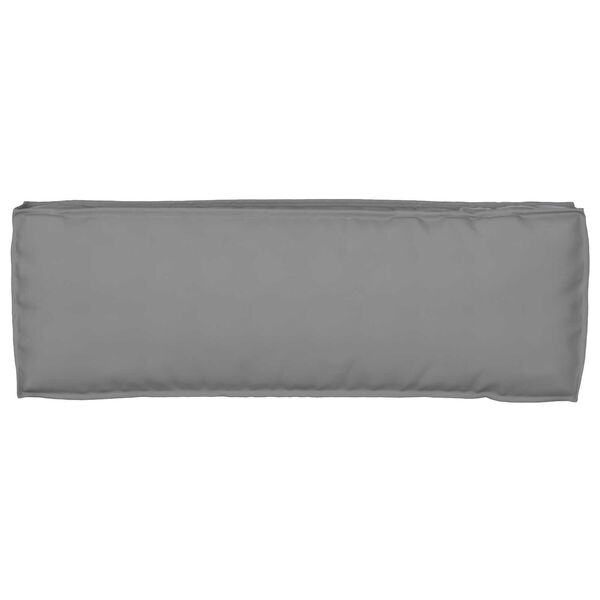 vidaXL Μαξιλάρι Παλέτας για Πάγκο Γκρι 120x40x8 εκ Υφασμάτινος Πολυεστέρας