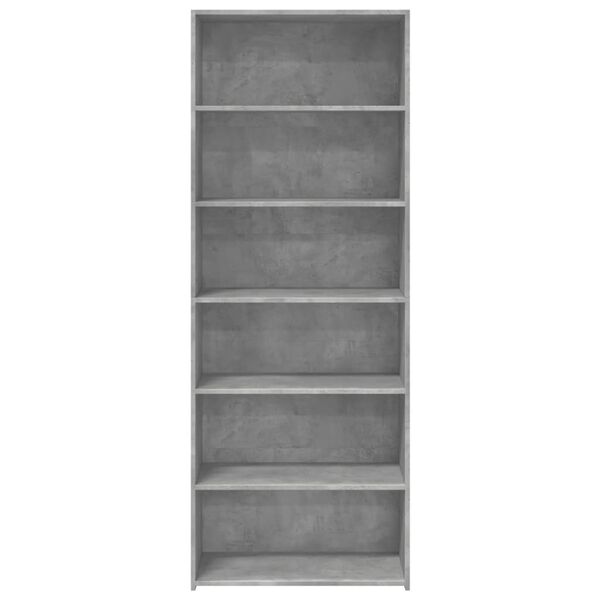 vidaXL Ντουλάπι Γκρι Σκυροδέματος 70x41x185 εκ. Επεξεργασμένο Ξύλο