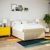 vidaXL &Kappa;&rho;&epsilon;&beta;ά&tau;&iota; Boxspring &mu;&epsilon; &Sigma;&tau;&rho;ώ&mu;&alpha; &Kappa;&rho;&epsilon;&mu; 140x190 &epsilon;&kappa;. &Upsilon;&phi;&alpha;&sigma;&mu;ά&tau;&iota;&nu;&omicron;