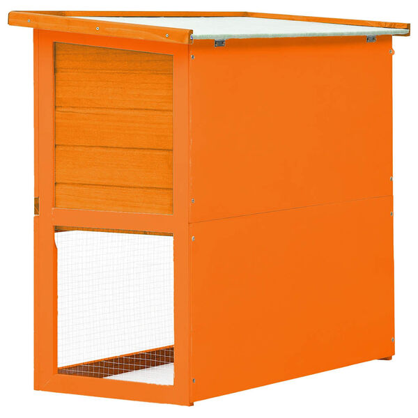 vidaXL Κλουβί Κουνελιών/Σπίτι Μικρών Ζώων Εξωτ. Χώρου 1 Πόρτα Ξύλινο