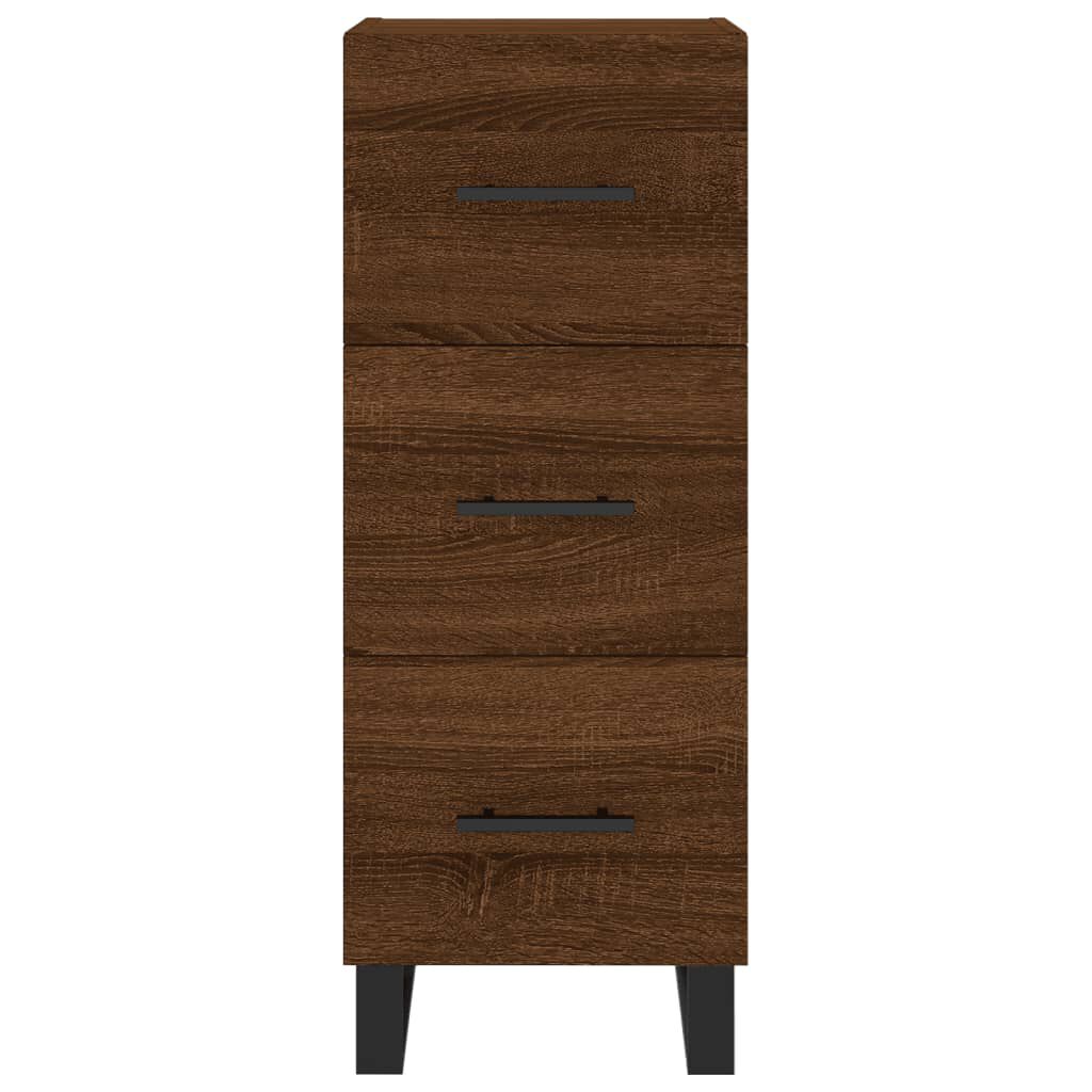 vidaXL Ντουλάπι Καφέ Δρυς 34,5 x 34 x 90 εκ. Επεξεργασμένο Ξύλο
