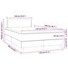vidaXL &Kappa;&rho;&epsilon;&beta;ά&tau;&iota; Boxspring &mu;&epsilon; &Sigma;&tau;&rho;ώ&mu;&alpha; & LED &Sigma;&kappa;. &Pi;&rho;ά&sigma;&iota;&nu;&omicron; 120x200&epsilon;&kappa; &Beta;&epsilon;&lambda;&omicron;ύ&delta;&omicron;