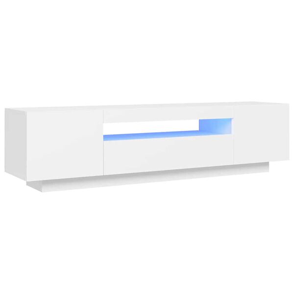 vidaXL Έπιπλο Τηλεόρασης με LED Γκρι 160x35x40 εκ.