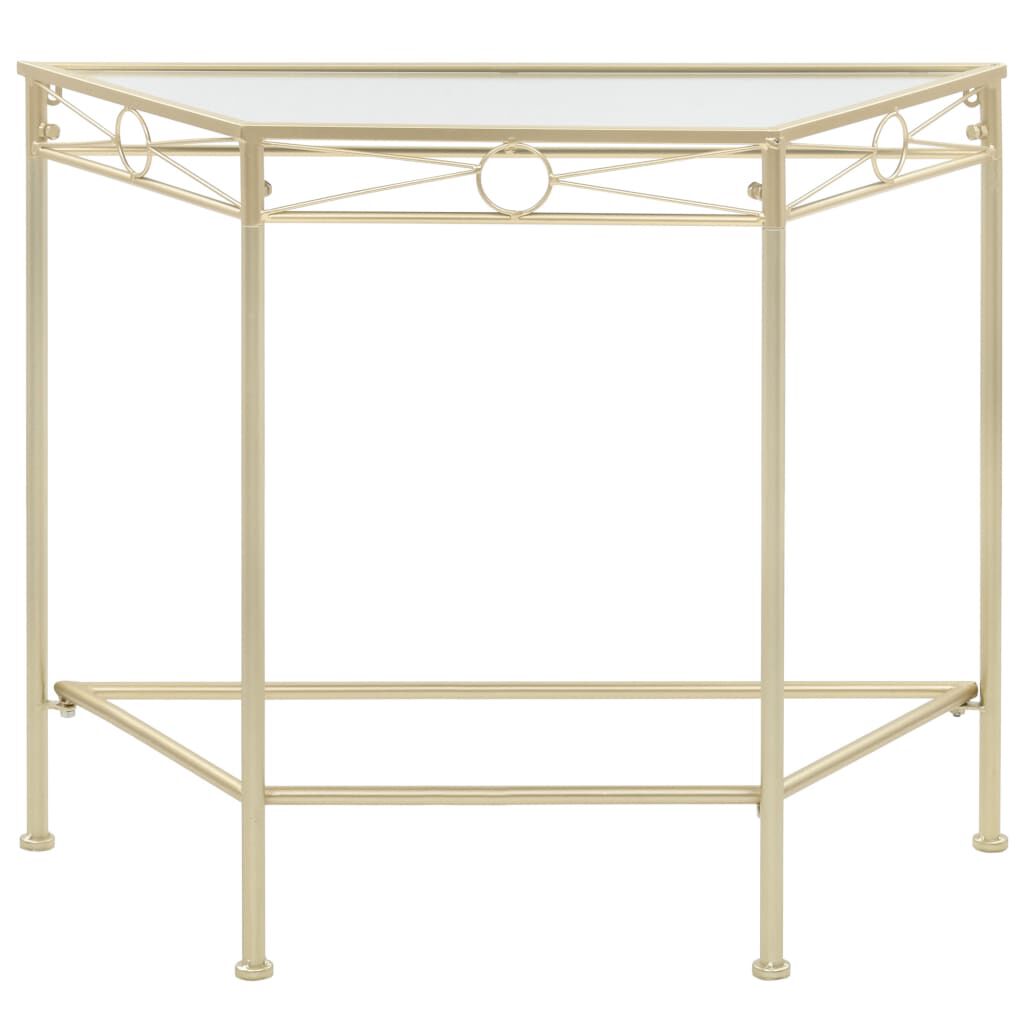 vidaXL Βοηθητικό Τραπέζι Vintage Στιλ Χρυσό 87 x 34 x 73 εκ. Μεταλλικό