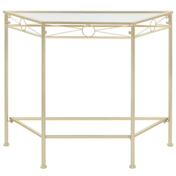 vidaXL Βοηθητικό Τραπέζι Vintage Στιλ Χρυσό 87 x 34 x 73 εκ. Μεταλλικό