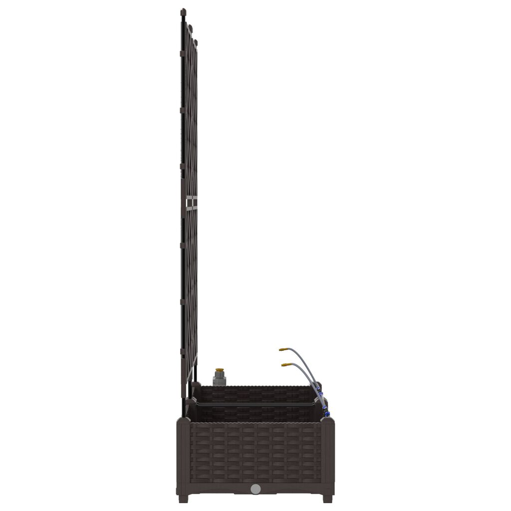 vidaXL Ζαρντινιέρες κήπου Καφέ 80 x 40 x 126 cm Ατσάλι