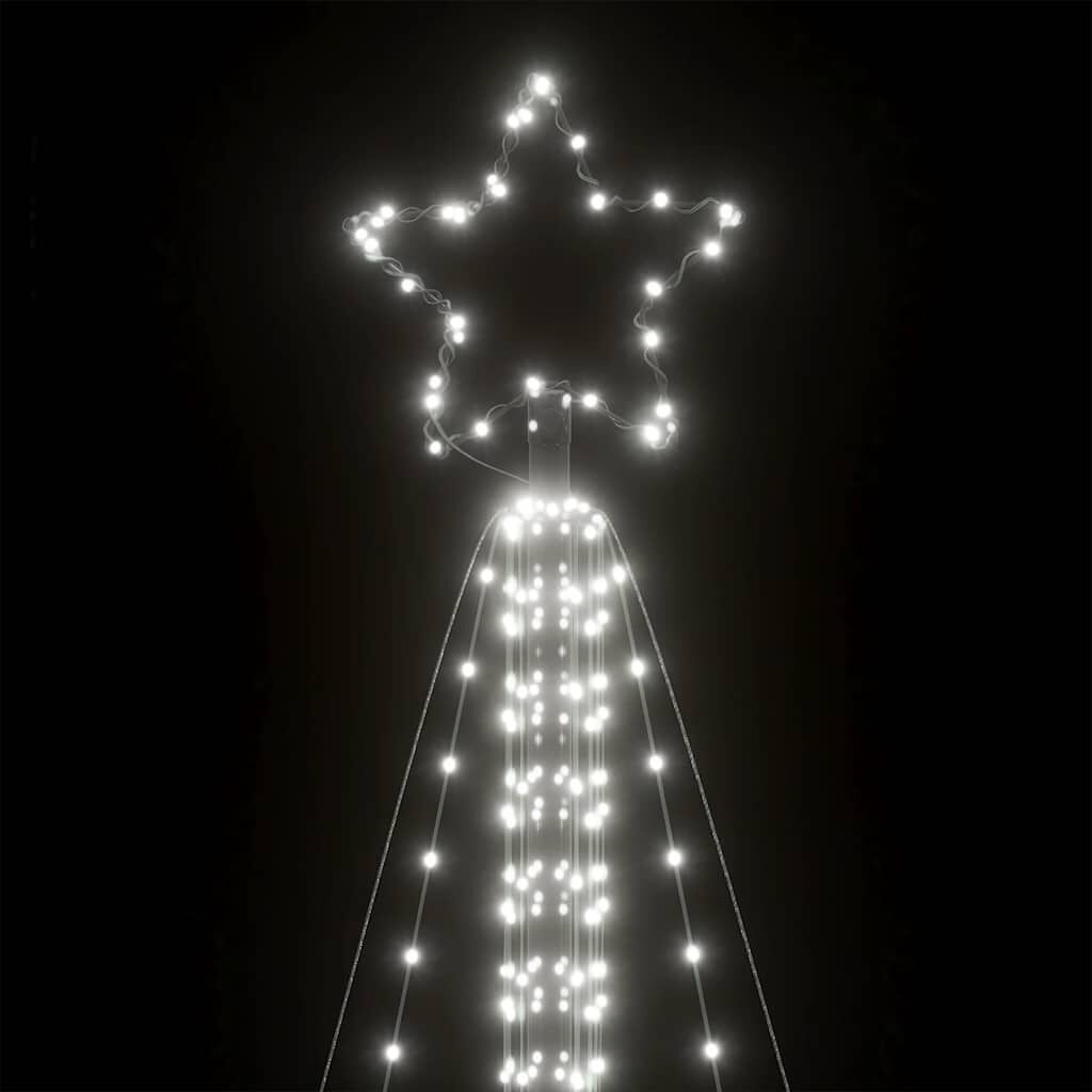 vidaXL Χριστουγεννιάτικο δέντρο LED 861 LED Ψυχρό Λευκό 478 εκ.