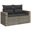 vidaXL Σετ Καναπέ Κήπου 10 pcs Γκρι συνθετικό ρατάν
