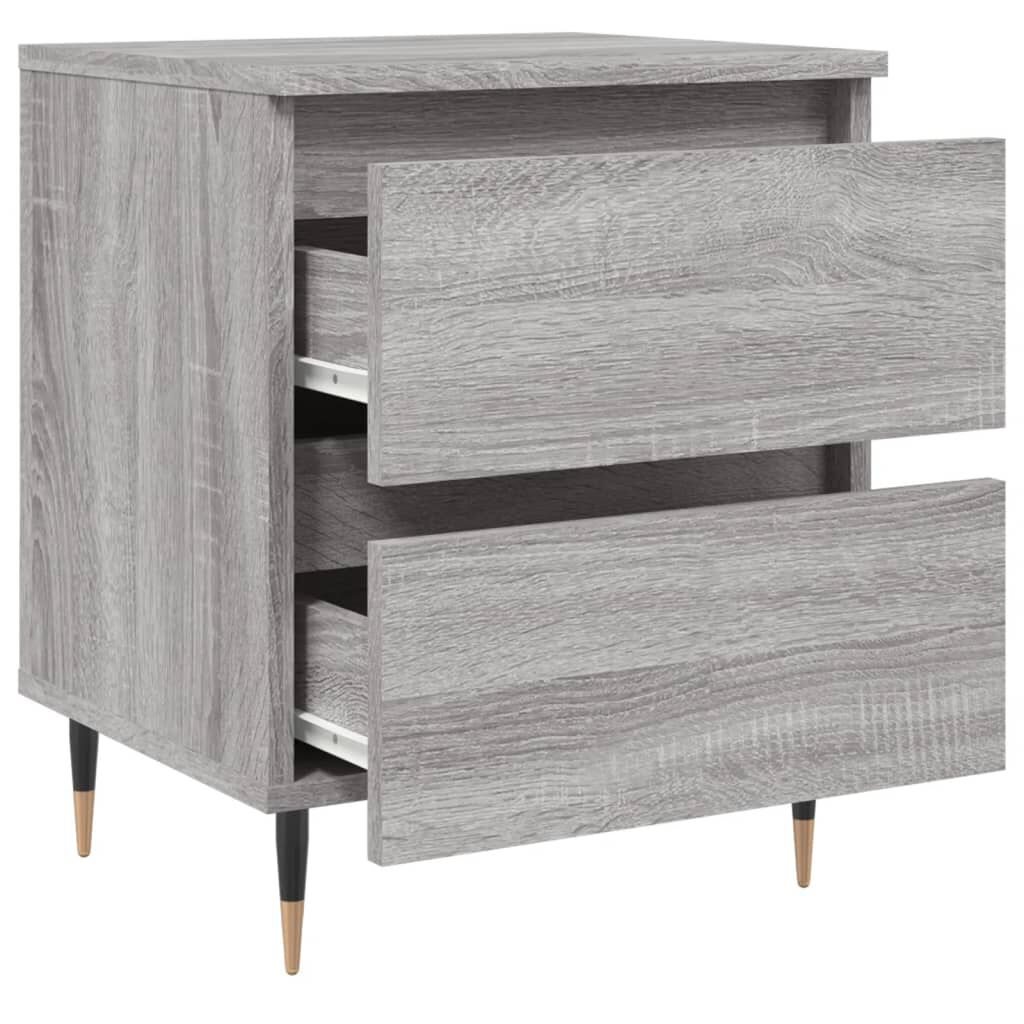 vidaXL Κομοδίνο Γκρι Sonoma 40 x 35 x 50 εκ. από Επεξεργασμένο Ξύλο
