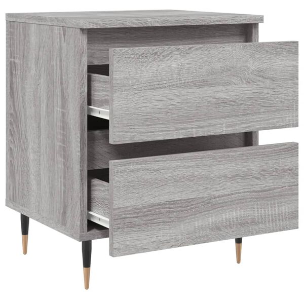 vidaXL Κομοδίνο Γκρι Sonoma 40 x 35 x 50 εκ. από Επεξεργασμένο Ξύλο