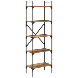vidaXL &Beta;&iota;&beta;&lambda;&iota;&omicron;&theta;ή&kappa;&eta; 5 &epsilon;&pi;ί&pi;&epsilon;&delta;&alpha; 56 x 32 x 174 cm &Epsilon;&pi;&epsilon;&xi;&epsilon;&rho;&gamma;&alpha;&sigma;&mu;έ&nu;&omicron; &Xi;ύ&lambda;&omicron;