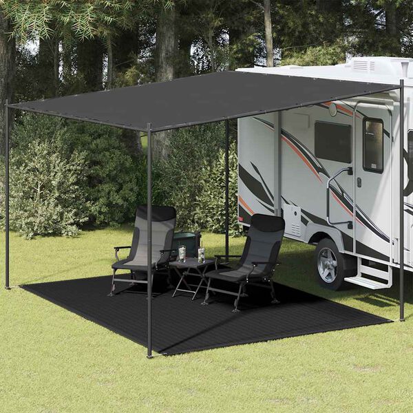 vidaXL Χαλί Σκηνής Μαύρο 300 x 400 εκ.