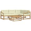 vidaXL &Sigma;&epsilon;&iota;&rho;ά &Kappa;&alpha;&nu;&alpha;&pi;έ &Epsilon;&xi;&omega;&tau;&epsilon;&rho;&iota;&kappa;&omicron;ύ 5 pcs &Lambda;&epsilon;&upsilon;&kappa;ό &kappa;&alpha;&iota; &Kappa;&rho;&epsilon;&mu; 79 x 79 x 37 &epsilon;&kappa;