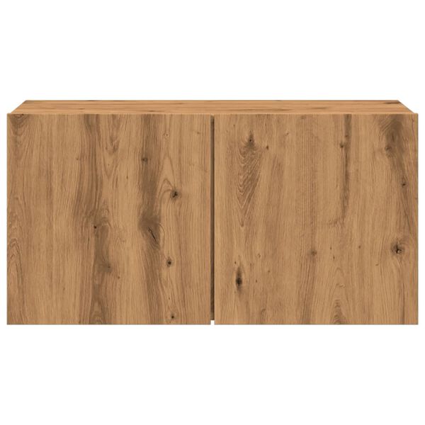 vidaXL Ντουλάπι Τοίχου Τηλεόρασης Artisian Δρυς 80 x 30 x 41 εκ.