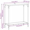vidaXL Τραπέζι κονσόλας με ράφι artisan δρυς 75 x 30.5 x 75 εκ