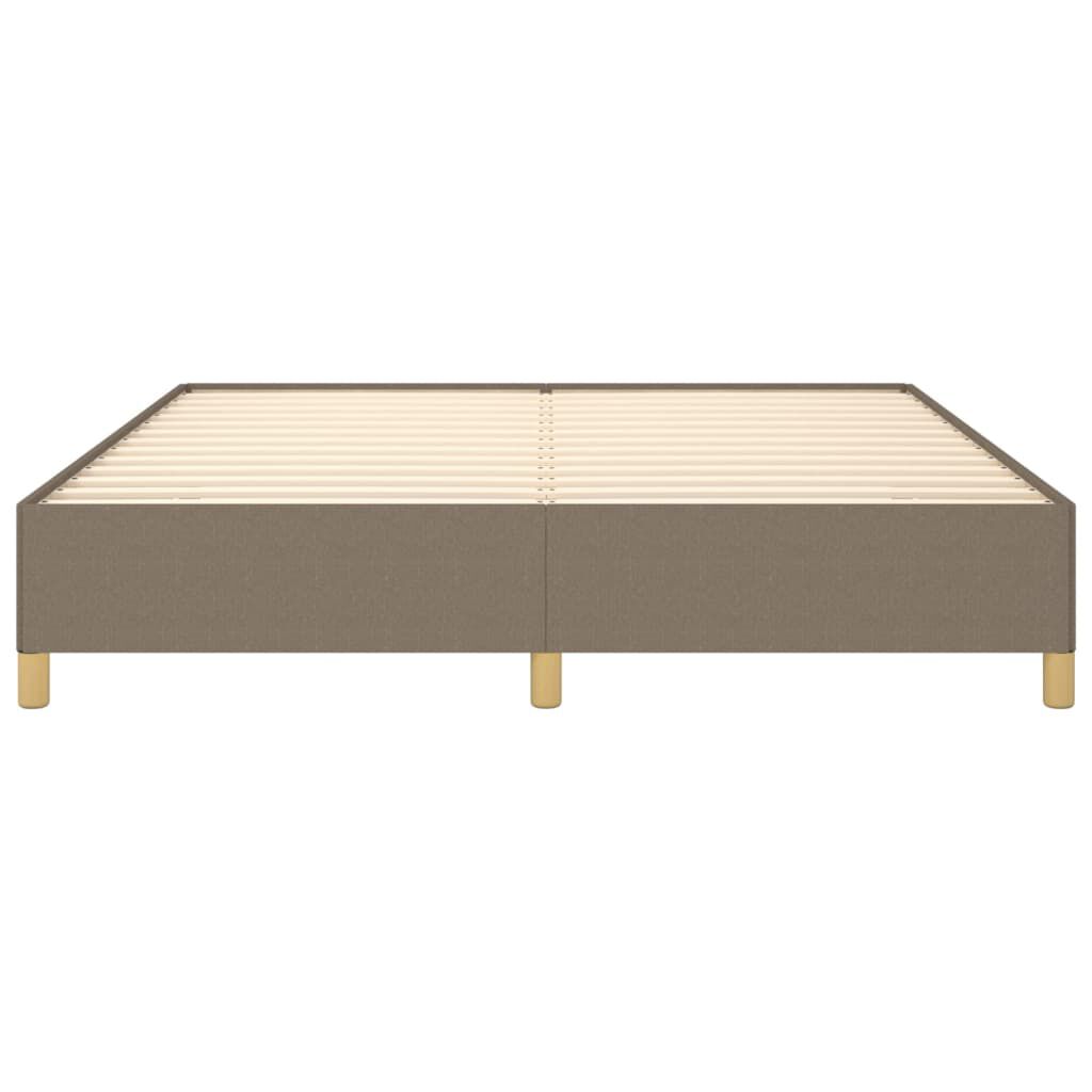 vidaXL Σκελετός Κρεβατιού Χωρίς Στρώμα Taupe 160x200 εκ. Υφασμάτινο