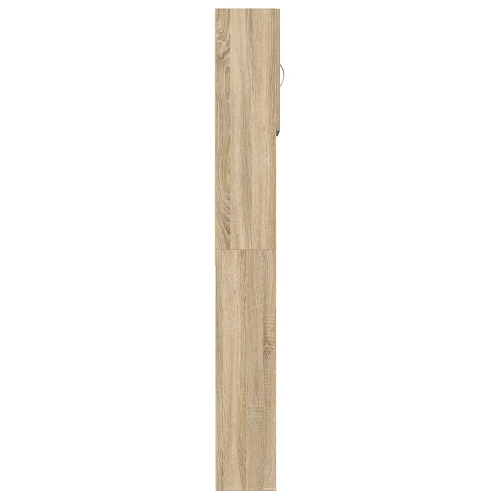 vidaXL Ντουλάπι Πλυντηρίου Χρώμα Sonoma Δρυς 64x24x190 εκ Επεξ. Ξύλο
