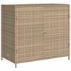 vidaXL Ντουλάπι Αποθήκευσης Κήπου Beige 83x45x76 εκ. Συνθετικό Ρατάν