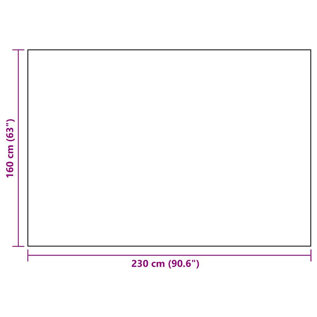 vidaXL Χαλί εξωτερικού χώρου ARAKIL Μαύρο 160x230 cm PP