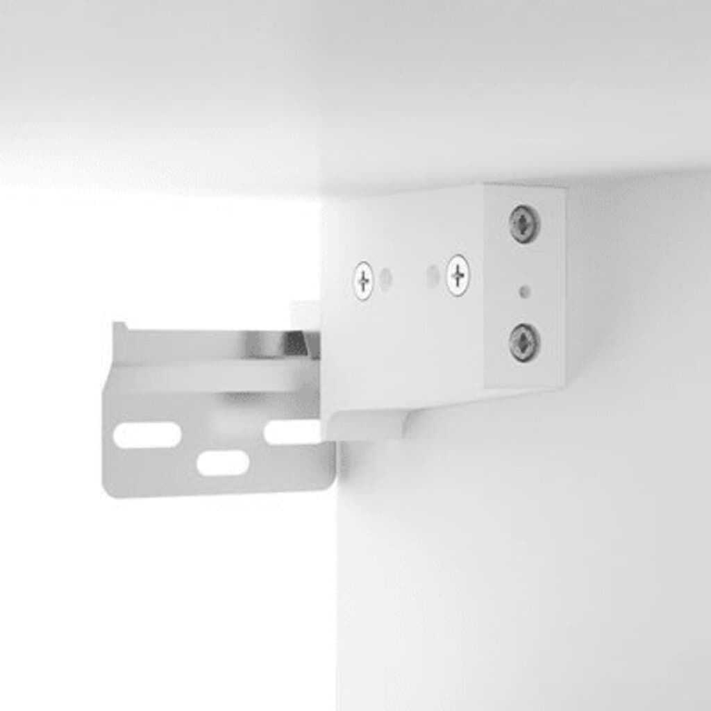 vidaXL Έπιπλο Καθρέπτη με LED Λευκό 70 x 16,5 x 60 εκ.