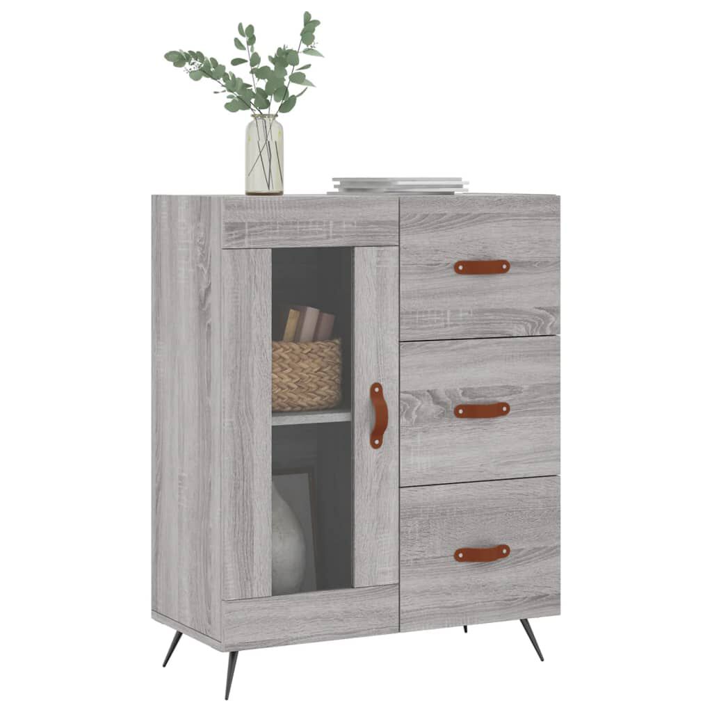 vidaXL Ντουλάπι Γκρι Sonoma 69,5 x 34 x 90 εκ. από Επεξεργασμένο Ξύλο