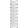 340559 vidaXL Παπουτσοθήκη Διαφανής 93x36,5x140 εκ. από Πολυπροπυλένιο