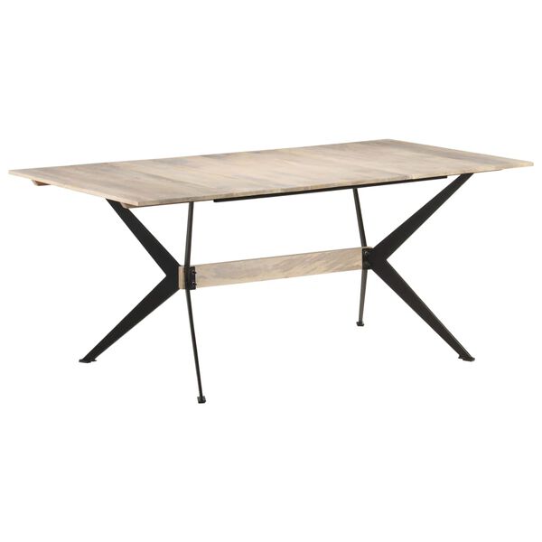 vidaXL Τραπεζαρία 180 x 90 x 76 εκ. από Μασίφ Ξύλο Μάνγκο