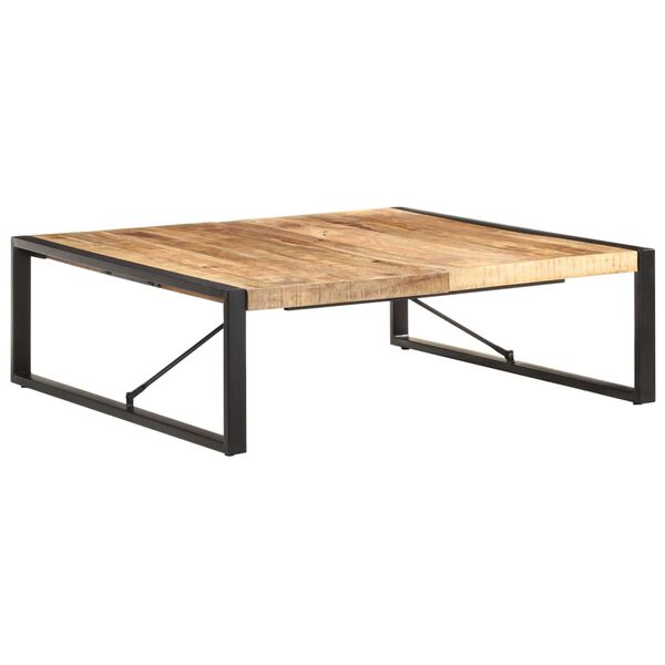vidaXL Τραπεζάκι Σαλονιού 120 x 120 x 40 εκ. Ακατέργαστο Ξύλο Μάνγκο