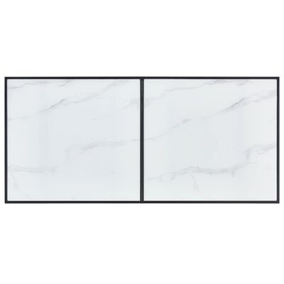 vidaXL Τραπεζαρία Λευκή 140 x 70 x 75 εκ. από Ψημένο Γυαλί