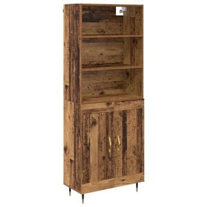 vidaXL Highboard &Pi;&alpha;&lambda;&iota;ό &Xi;ύ&lambda;&omicron; 69,5 x 34 x 180 &epsilon;&kappa;. &Epsilon;&pi;&epsilon;&xi;&epsilon;&rho;&gamma;&alpha;&sigma;&mu;έ&nu;&omicron; &xi;ύ&lambda;&omicron;