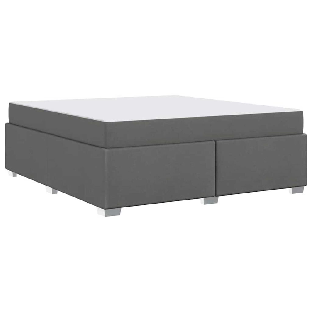 vidaXL Σκελετός Κρεβατιού Σκούρο γκρι 180 x 200 cm ύφασμα