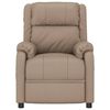 vidaXL Πολυθρόνα Μασάζ Ανακλ Καπουτσίνο από Συνθετικό Δέρμα